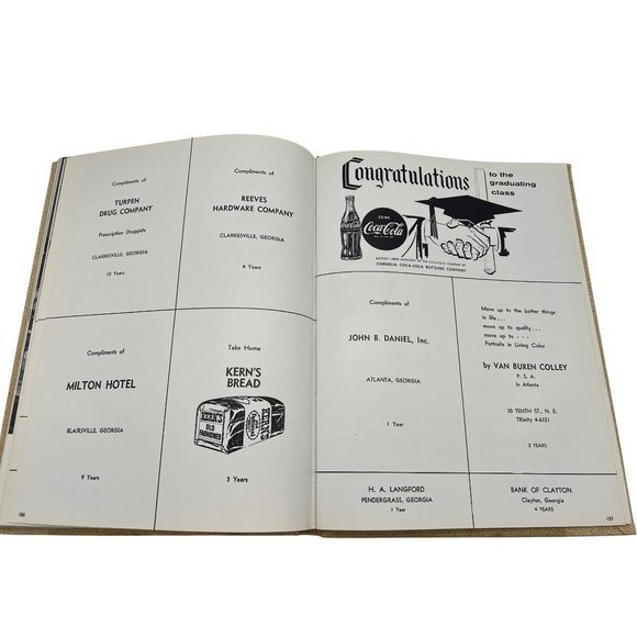 Vintage 1960 Young Harris College Enotah Yearbook Hardcover Georgia College Life - Picture 8 of 10